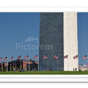 Washington Monument, carte pour correspondance, carte de voeux, carte intérieure vierge, carte pour correspondance en relief, carte photo, photographie, carte toutes occasions