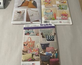 Sewing Patterns Purse Bag UNCUT Lot of 3 1153 1385 9332 Pouch Craft NEW
