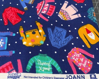 Flannel Fabric Ugly Christmas Sweaters Soft Snuggle Joann Fabrics 4 Yards