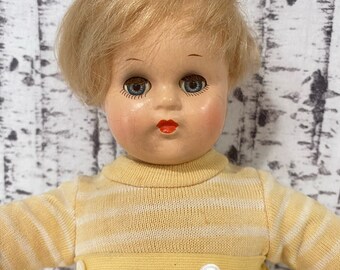 Madame Alexander Butch Doll Boy Composition Soft Body Original Outfit Blonde