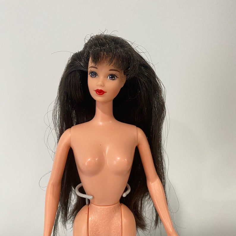 Steffie Face Barbie Vintage 1995 Black Hair Happy New Year Doll for OOAK image 5