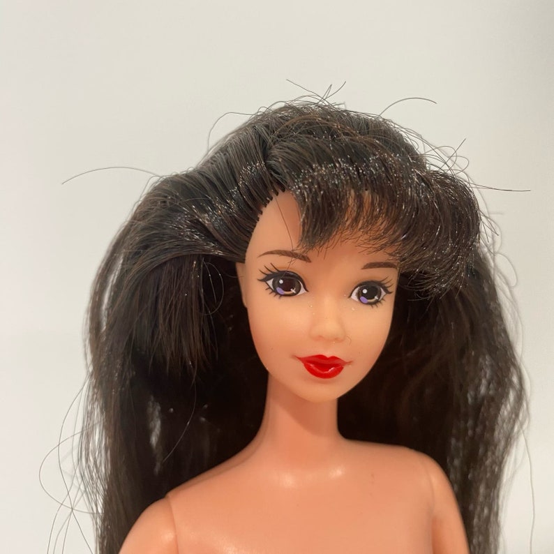 Steffie Face Barbie Vintage 1995 Black Hair Happy New Year Doll for OOAK image 2