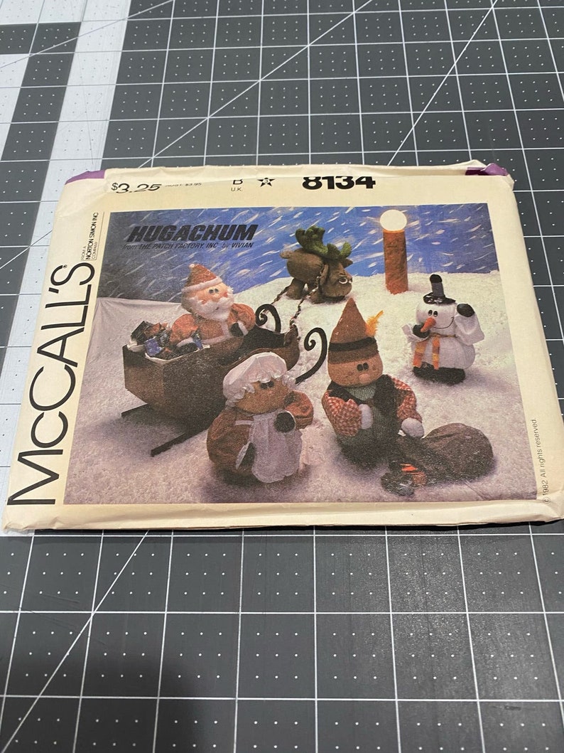 Sewing Pattern Lot Hugachum Toy Plush Craft Uncut Vintage Halloween Christmas image 4