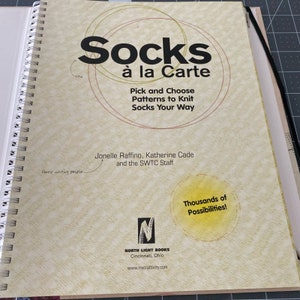 Socks A La Carte Knitting Book Sock Patterns Jonelle Raifino How To DIY Hobby image 2