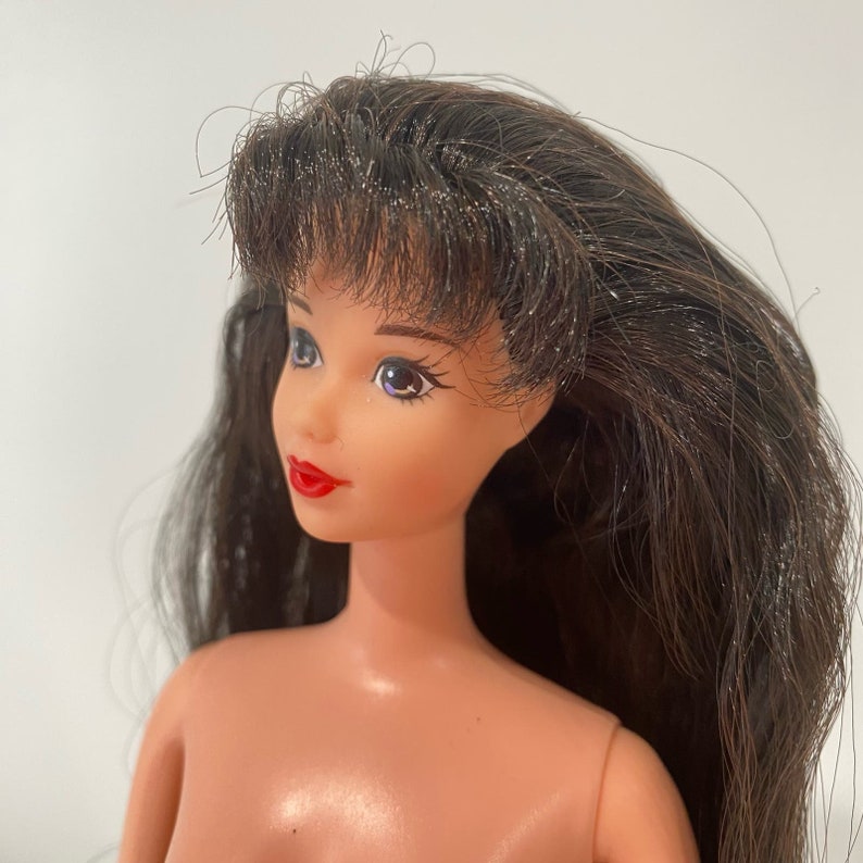 Steffie Face Barbie Vintage 1995 Black Hair Happy New Year Doll for OOAK image 3