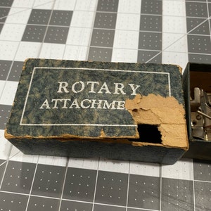 Greist Sewing Machine Rotary Attachments Box Feet Binder Hemmer Vintage image 3