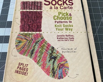 Socks A La Carte Knitting Book Sock Patterns Jonelle Raifino How To DIY  Hobby