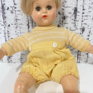 Madame Alexander Butch Doll Boy Composition Soft Body Original Outfit Blonde image 5