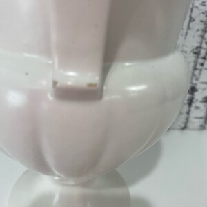 Roseville Pottery Vase USA 10.5 8 White Cream Grecian Vintage image 10
