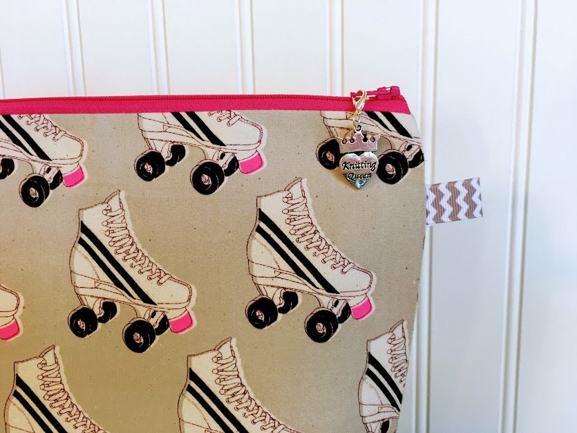 Medium Sized Roller Skate Knitting Bag