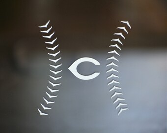 Cincinnati Reds Special Edition Die-Cut Vinyl Decal Sticker 4" Tall Very Cool Design for Yeti, Tumbler, Car Window, Laptops, Gear