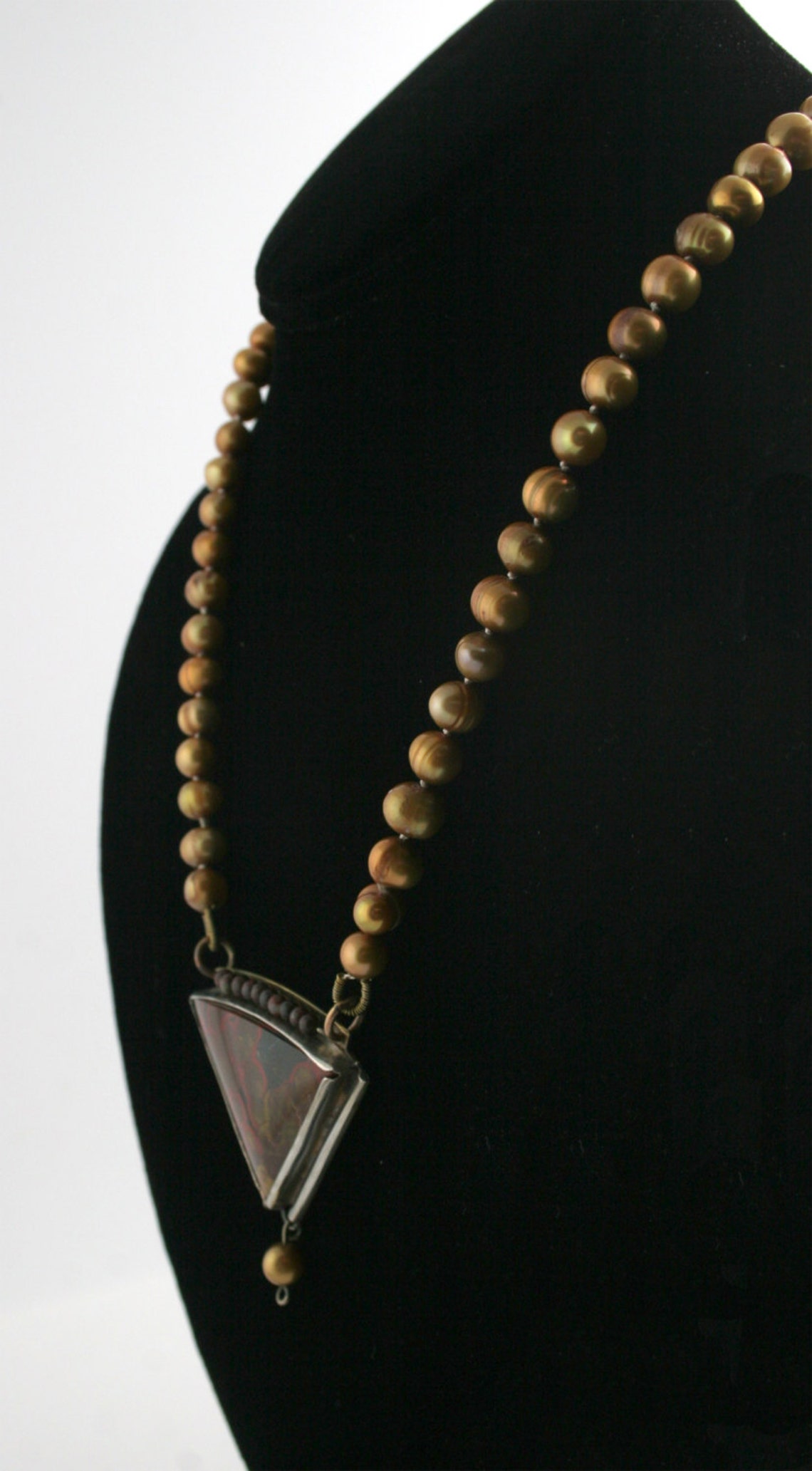 Hill Poppy Jasper Necklace Etsy