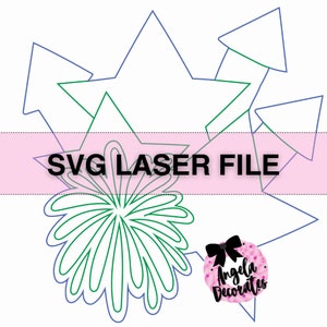 SVG Laser File Patriotic July 4th Independence Day Fourth of July USA America Stars and Stripes Door Hanger Template