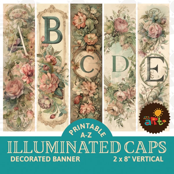 Illuminated Alphabet - Etsy