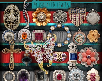 Jewel Gem Precious Stones Bling Clip Art Graphics Printable Page Decoration
