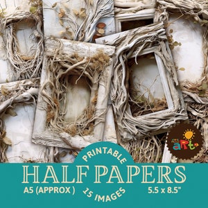 Demi-papiers imprimables en bois flotté blanc pour journal indésirable