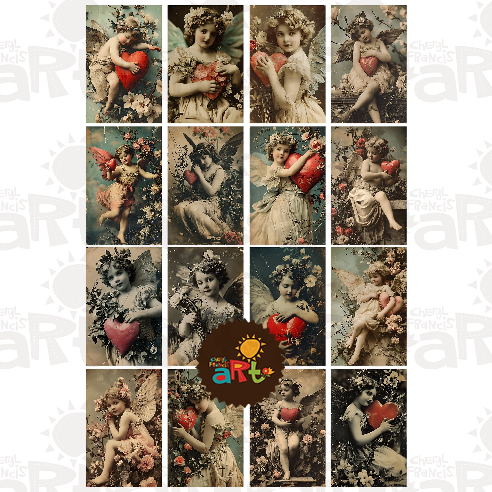 Strona tematyczna Junk Journal, wydrukowane półpapiery