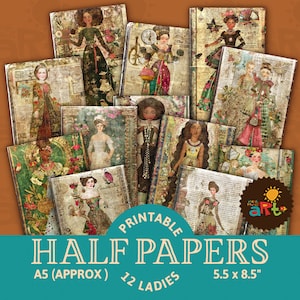 12 papeles de diario basura de Fancy Ladies