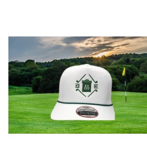 Custom Vintage Snap Back Imperial Rope Hat, Cap for Mothers and Fathers day. Perf Gift Rope Hat Personalized Custom Logos. Monogram Golf Cap