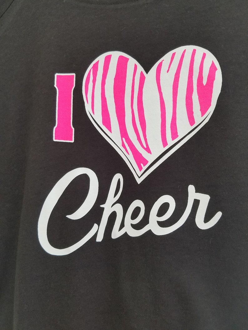 Mom Gift.I love Cheer Black Light Weight Long Sleeve Top Love Cheer Valentine Daughter
