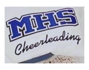 Custom Varsity Letter Applique Sweatshirt • Personalized School Initials Crewneck • Embroidered Spirit Wear