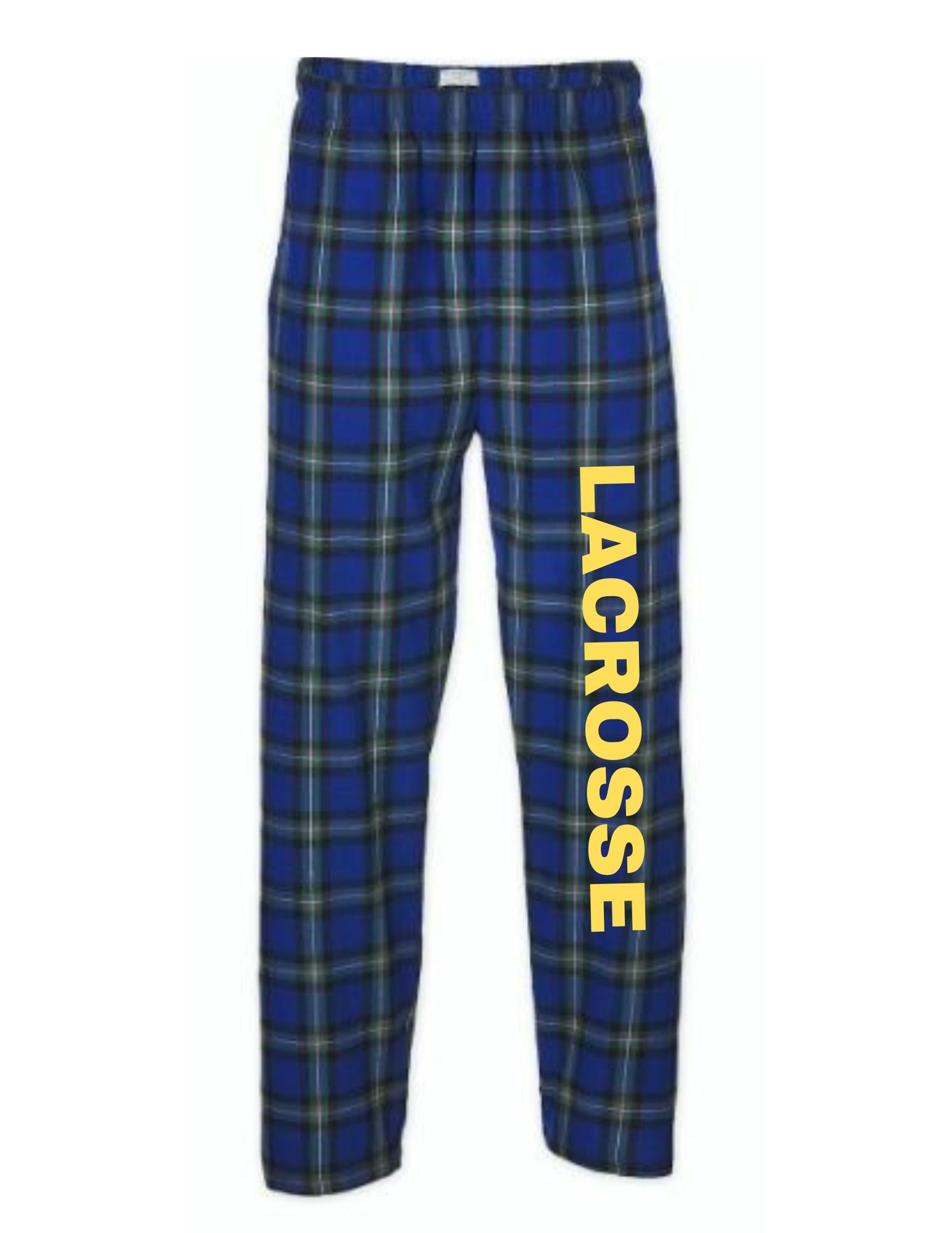 boxercraft Gray/Blue Plaid PJ Pants Blue Power M - Mercy Academy