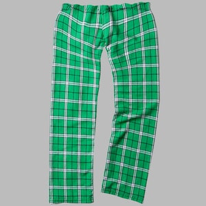 Personalisierte karierte Flanell-Pyjama-Hose. Mehrfarbig und Buffalo kariert. Einzel- oder Mehrfachbestellungen
