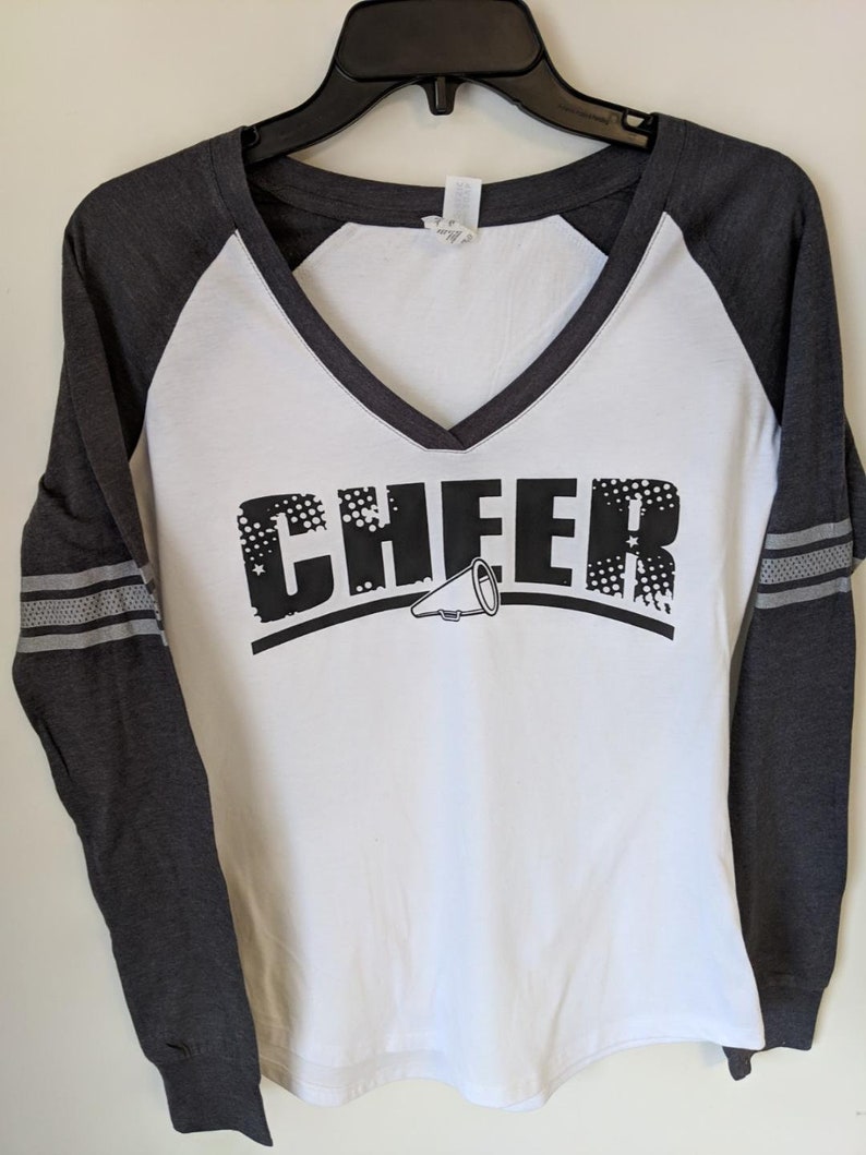 Cheer Cheer Shirt Cheerleader Long sleeve cheer shirt Etsy