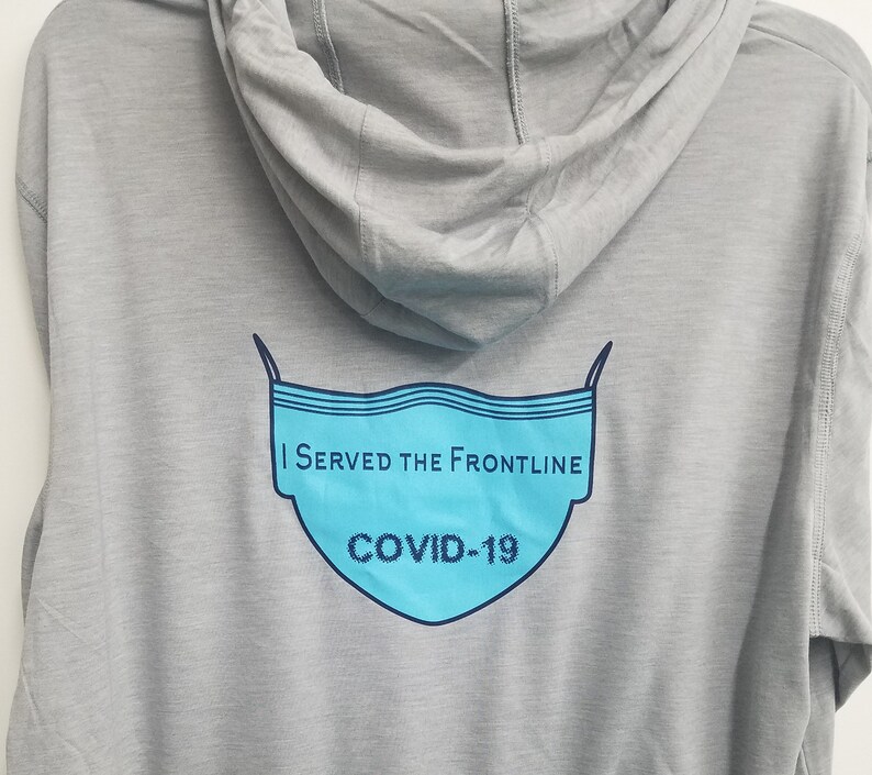 Frontline Hero Long Sleeve Hooded T-Shirt Respiratory Therapist Fire Co. Nurse Doctor EMS Medical Field