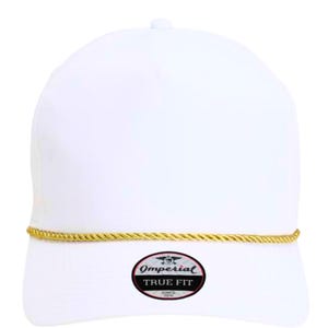 Boné de golfe personalizado com aba reta vintage bordado