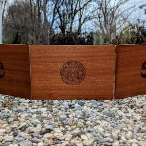 Handcrafted Wooden DM Screen – Custom Engraved for Dungeons & Dragons, Pathfinder and All TTRPGs - Lite Edition