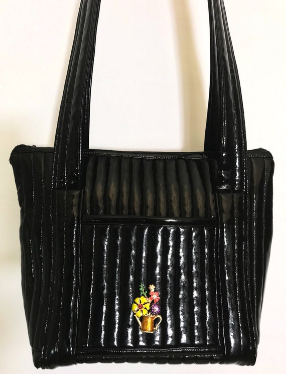 patent leather bag