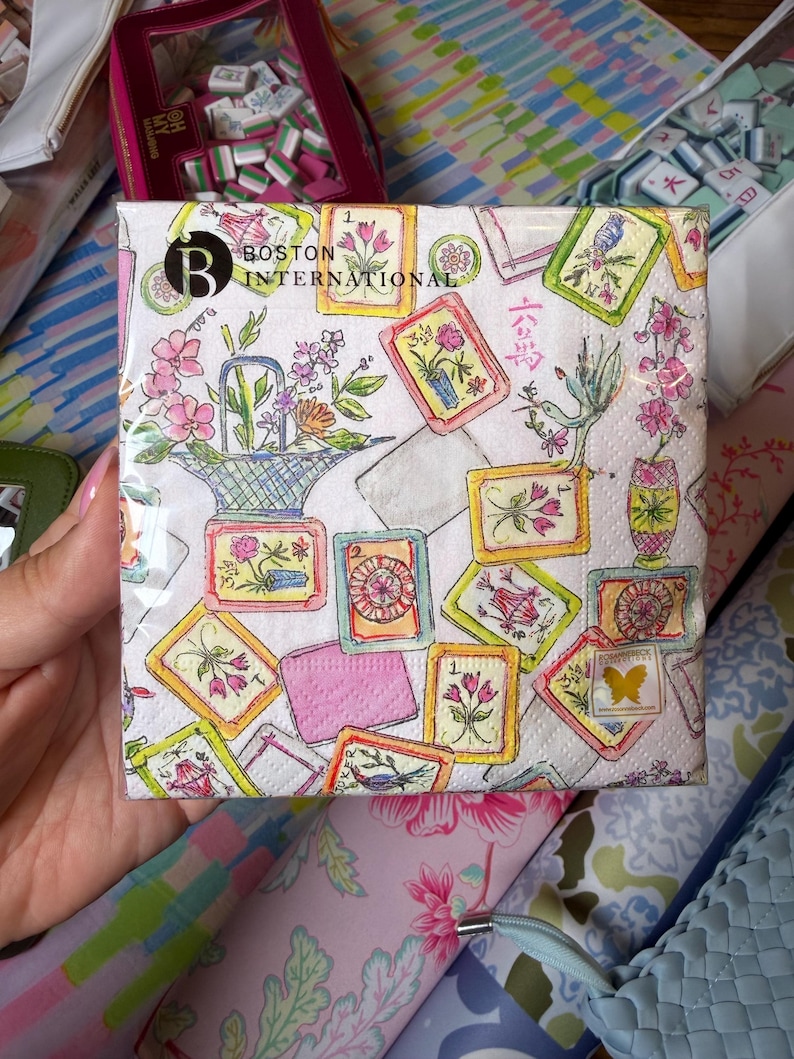 Mahjong Tile Allover Napkins bild 2