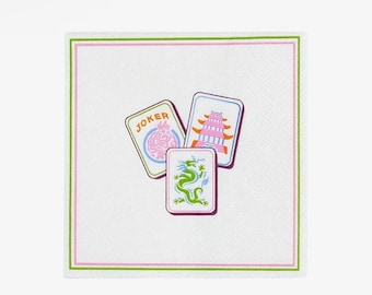 Mahjong Tile Cocktail Napkins