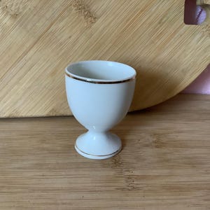 Vintage Ceramic Egg Cup, Gold Trim, Japan