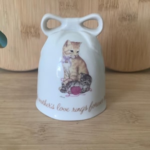 Vintage Porcelain Cat Bell: A Mother’s Remembrance
