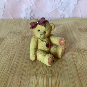 Cherished Teddies Birthstone Bear Figurine, January, Vintage 1996