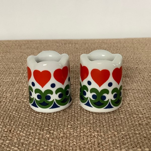 Mini Candle Holders West Germany Funny Design Etsy