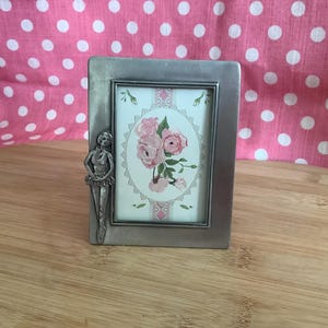 Seagull Fine Pewter Ballerina Frame, Vintage Pewter, Canada, Coquette Charm