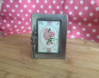 Seagull Fine Pewter Ballerina Frame, Vintage Pewter, Canada, Coquette Charm