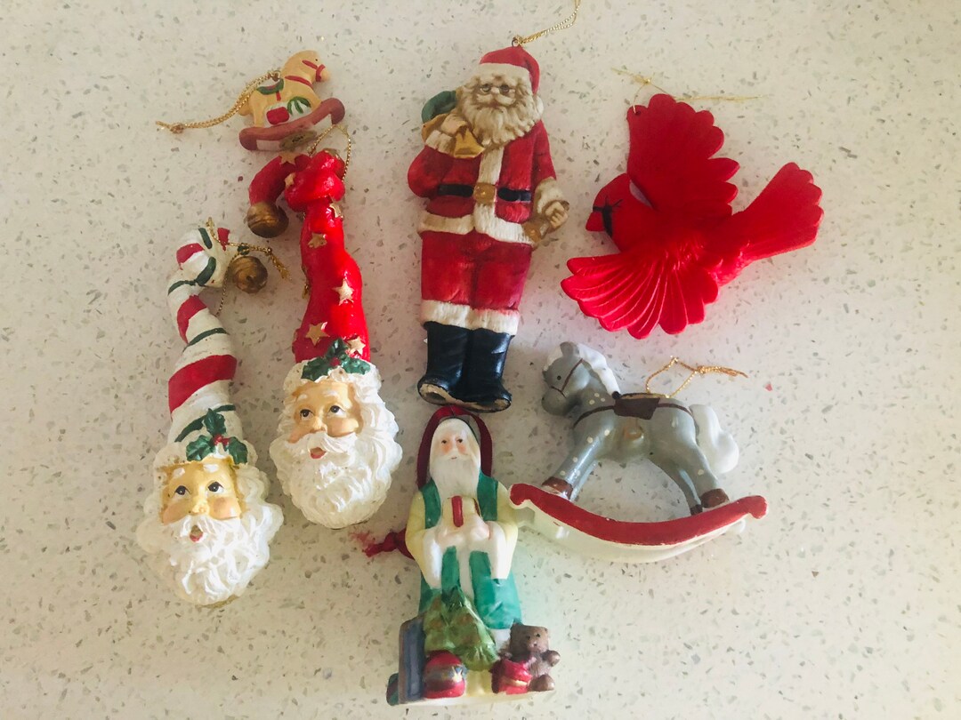 Seven Mix and Match Vintage Ceramic Ornaments Etsy
