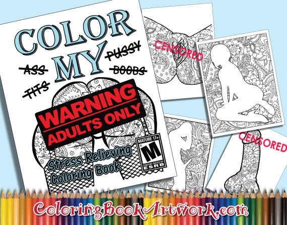 X Rated Color My 6 Page Adult Coloring Book MATURE