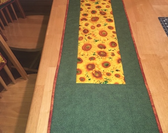 Sunflower table runner