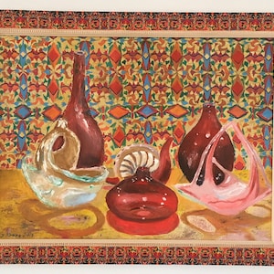 Canvas Wall Art , Still Life. Oil painting on canvas from artist George Krane. Size 24&quot; x 18&quot;, with handmade  frame
