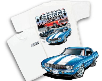 Camaro Street Legends wit T-shirt: HS #023 Chevrolet Chevy 1967 1968 1969 1970 RS SS Z28