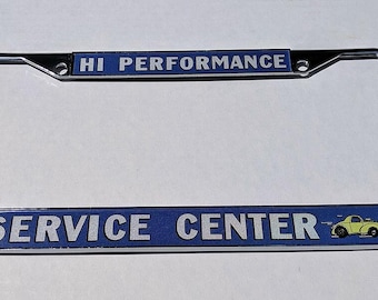Service Center Speed Shop License Plate Frame - Vintage gasser hot rod drag racing