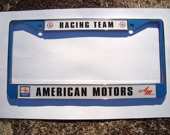 AMC American Motors Racing Team kentekenplaatframe - AMX Javelin Hurst Scambler