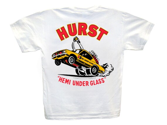 Hurst T-Handle Vintage Metal Sign Large 20/" x 15/" Gasser Drag Hot Rod Shifter