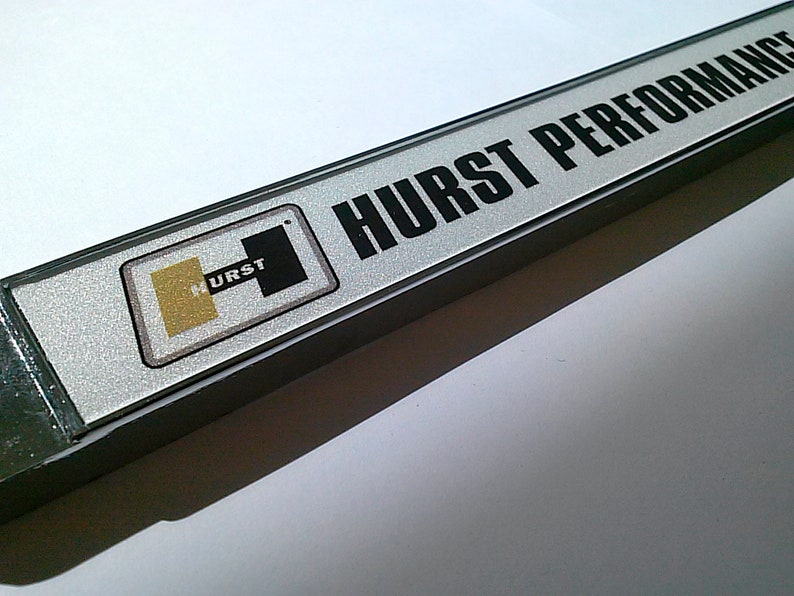 Hurst Performance Research License Plate Frame - Floor Shift Shifter ...