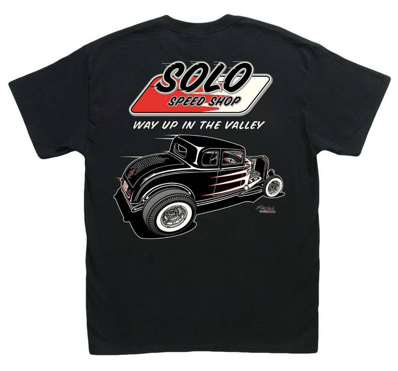 Solo Speed Shop 1932 Ford Black T-shirt HS 042 Vintage Hot Rod Deuce ...